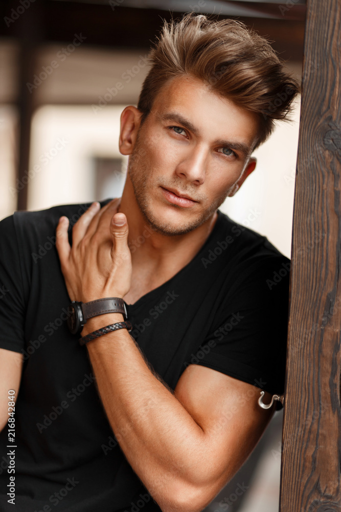 handsome male model portrait